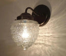 Acorn Glass Wall Sconce Light Fixture by The Lamp Goods