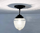 Antique Acorn Glass Ceiling Light with Chain | 6″ by The Lamp Goods
