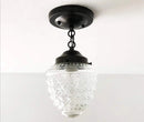 Antique Acorn Glass Ceiling Light with Chain | 6″ by The Lamp Goods