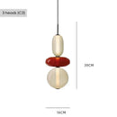 Italian Candy Glass Pendant Light in Black or White