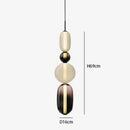 Italian Candy Glass Pendant Light in Black or White