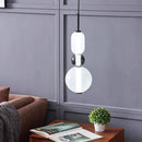 Italian Candy Glass Pendant Light in Black or White