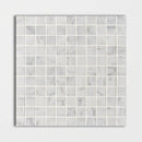 Italian Carrara Honed 1x1 Marble Mosaics 12x12