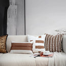 GobekUsa Italian Light Luxury Brown Cushion Cover for Sophisticated Home Decor.
