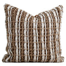 GobekUsa Italian Light Luxury Brown Cushion Cover for Sophisticated Home Decor.