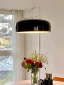 GobekUsa Italian Minimalist Round LED Ceiling Lamp Black White Bedroom Light