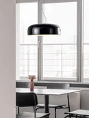 GobekUsa Italian Minimalist Round LED Ceiling Lamp Black White Bedroom Light