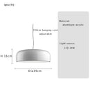 GobekUsa Italian Minimalist Round LED Ceiling Lamp Black White Bedroom Light