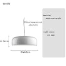 GobekUsa Italian Minimalist Round LED Ceiling Lamp Black White Bedroom Light