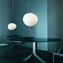 GobekUsa Gregg Pendant Lamp: White Bubble Glass Italian Design for Home, Kitchen, Restaurant