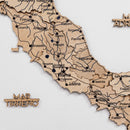 Wooden Map of Italy – Gold