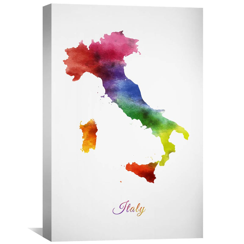 Italy Rainbow Canvas