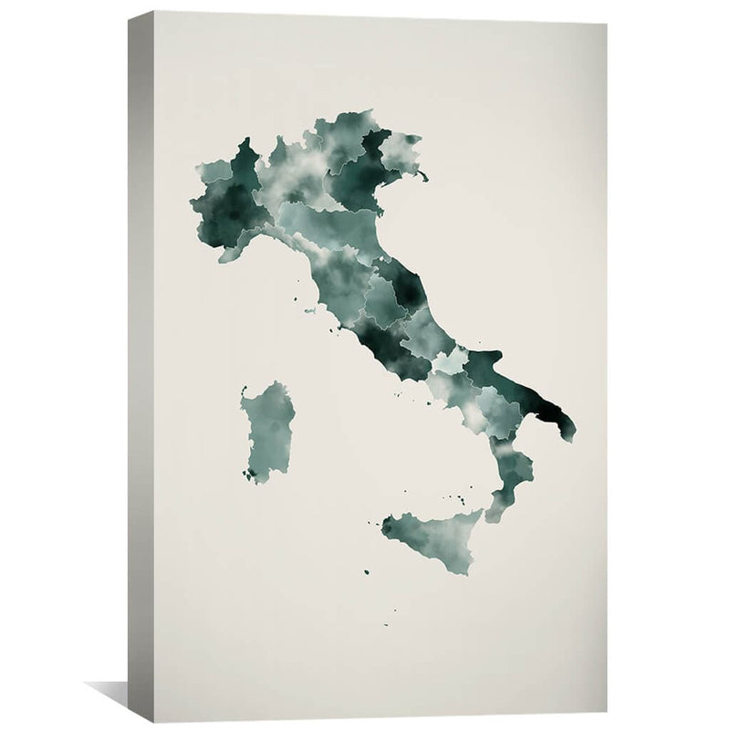 Italy Watercolor Canvas