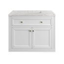 James Martin Chicago 36" Single Bathroom Vanity, Glossy White