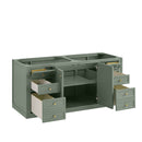 James Martin Chicago 60" Double Vanity Cabinet, Smokey Celadon