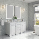 James Martin Bristol 60" Double Bathroom Vanity, Bright White