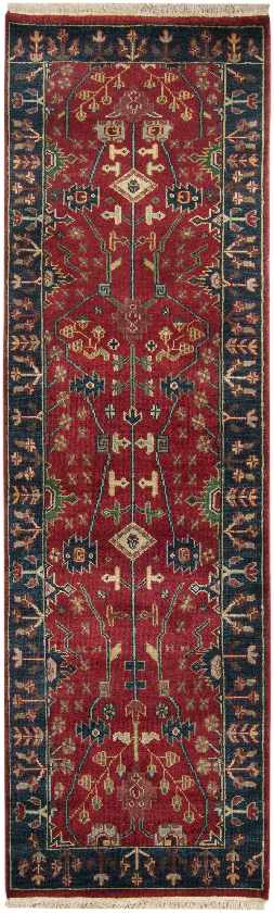 Schleibheim Traditional Burgundy Area Rug