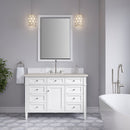 James Martin Brittany 48" Single Bathroom Vanity, Bright White