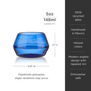 Tequila Copita Glass in Cobalt by Viski