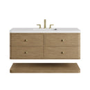 James Martin Allamari 48" Floating Single Bathroom Vanity, Dune Mist
