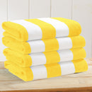 Cotton Velour Cabana Stripe Beach Towel - Novia Collection by Great Bay Home