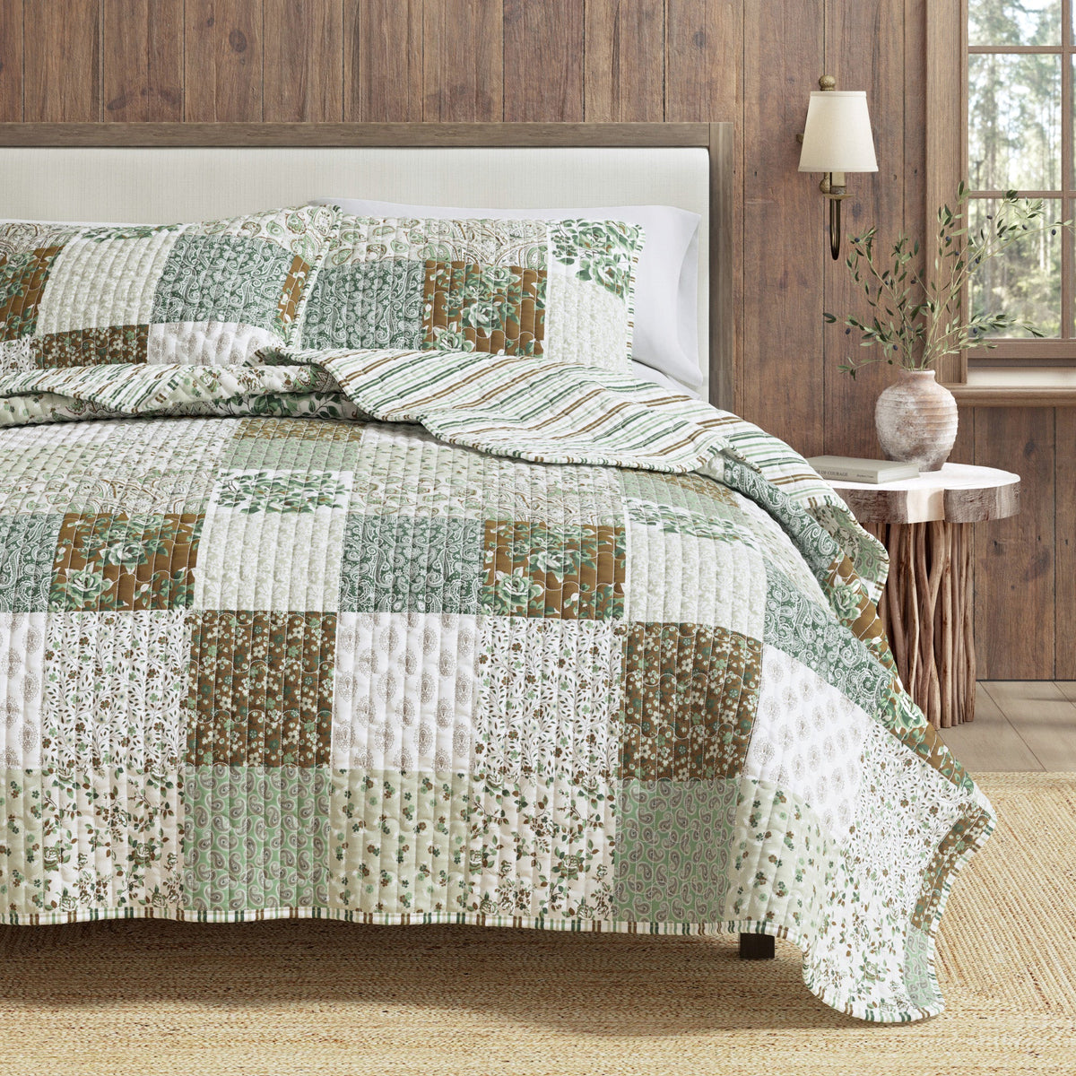 Floral Patchwork Quilt Set - Damia Collection, photo 6 of 6