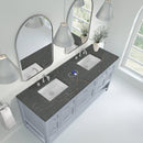 James Martin Breckenridge 72" Double Bathroom Vanity, Serenity Blue