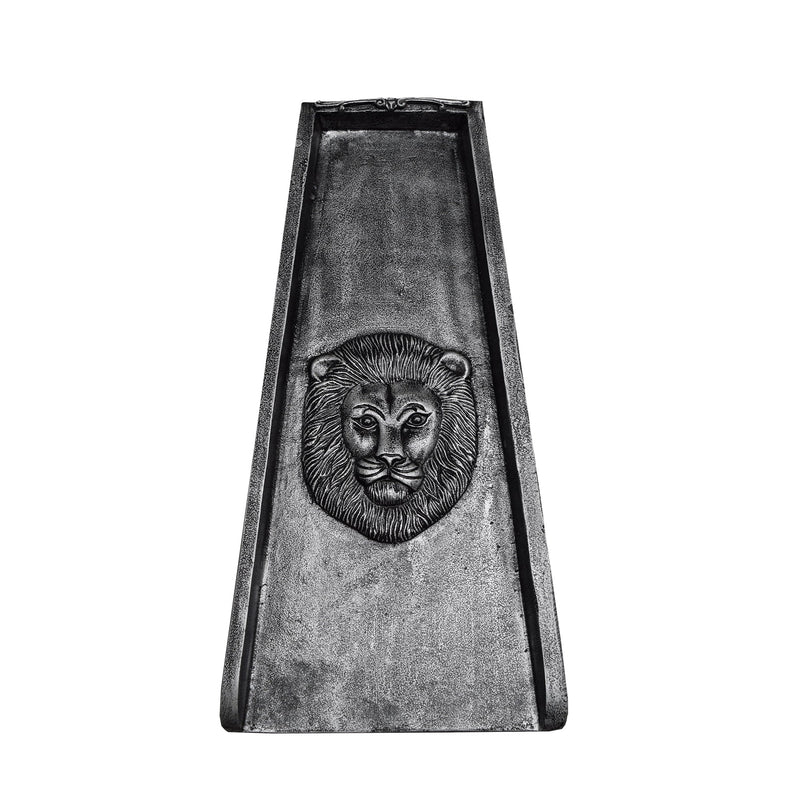 Silver Lion Alligator 24-in Cast Aluminum Downspout Gutter Splash Block