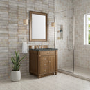 James Martin Bristol 30" Single Bathroom Vanity, Saddle Brown
