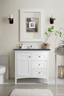 James Martin Palisades 36" Single Bathroom Vanity, Bright White