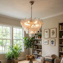 Iviana Iridescent Clear Disc Chandelier