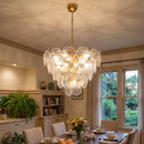 Iviana Iridescent Clear Disc Chandelier