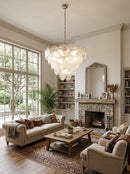 Iviana Iridescent Clear Disc Chandelier
