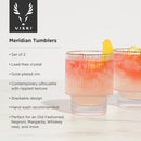 Meridian Crystal Tumblers Set of 2 by Viski