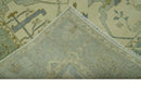 Ivory and Blue 6x9 Hand Knotted Traditional Oriental Oushak wool area rug by The Rug Decor