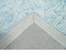 Ivory and Blue Modern Geometric Hand Tufted Natural Wool Area Rug - Made to Order by The Rug Decor