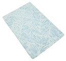 Ivory and Blue Modern Geometric Hand Tufted Natural Wool Area Rug - Made to Order by The Rug Decor