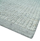 Ivory and Charcoal Traditional Abstract Hand Knotted 8x10 Wool Area Rug by The Rug Decor