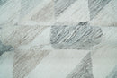 Ivory and Gray Boho Kilim Rug made with Fine Wool Blend | SE5