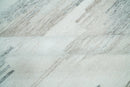 Ivory and Silver fine Wool and Viscose Kilim Rug
