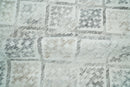 Ivory and Gray Modern Geometrical Hand Woven Wool Rug