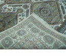 Ivory and Olive 8x10 Hand Knotted Traditional Design wool area rug by The Rug Decor