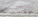 Modern Abstract Pink And Ivory Hand Loom Viscose 6x8 Area Rug