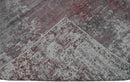 Modern Abstract Pink And Ivory Hand Loom Viscose 6x8 Area Rug