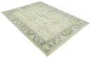 Ivory, Beige and Gray 8x10, 6x9, 4x6 Hand Knotted Traditional Persian Oushak Wool Rug | AC4