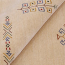 Hand Loomed Wool Area Rug Ivory Border Patterns Traditional Style Premium Quality by The Rug Decor