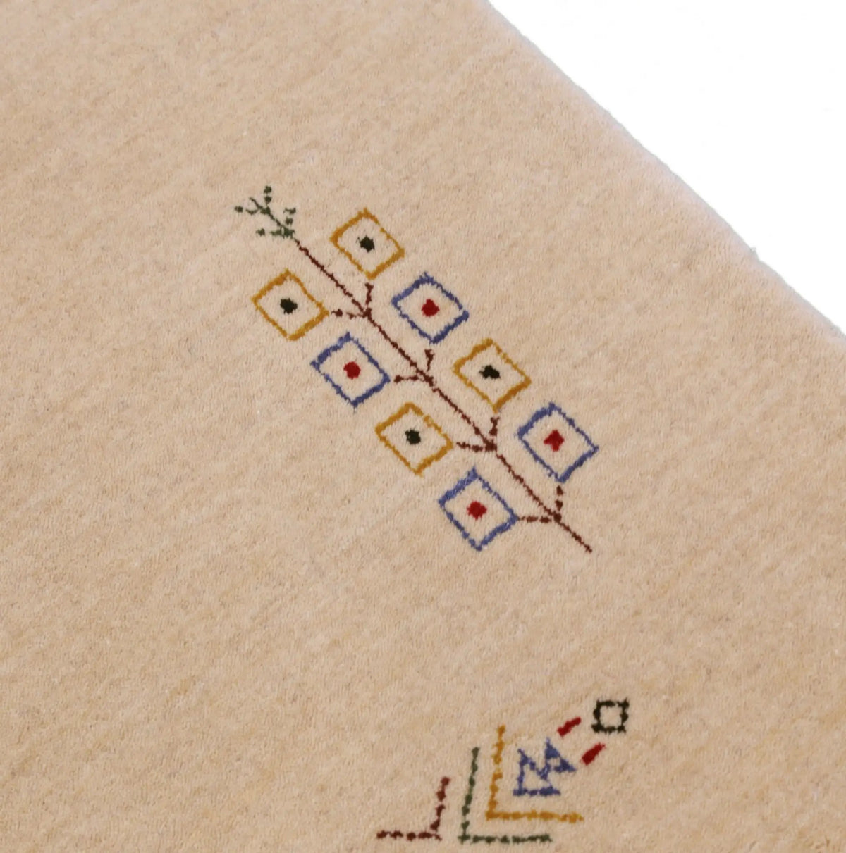Hand Loomed Wool Area Rug Ivory Border Patterns Traditional Style Premium Quality, photo 7 of 12
