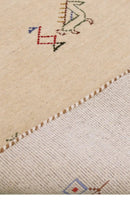Hand Loomed Wool Area Rug Ivory Border Patterns Traditional Style Premium Quality by The Rug Decor