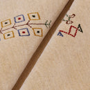 Hand Loomed Wool Area Rug Ivory Border Patterns Traditional Style Premium Quality by The Rug Decor