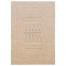 Ivory Contemporary Design Hand Loomed Wool Area Rug